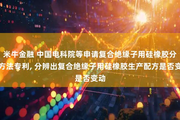 米牛金融 中国电科院等申请复合绝缘子用硅橡胶分辨方法专利, 分辨出复合绝缘子用硅橡胶生产配方是否变动